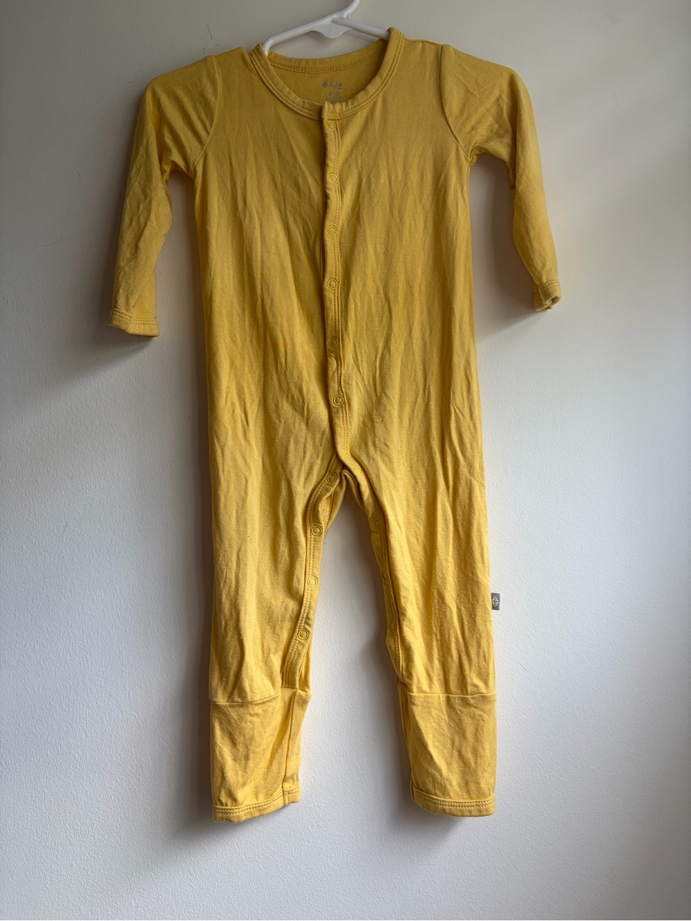 Kyte Baby Yellow Button Sleeper 6-12M EUC Neutral Minimalist